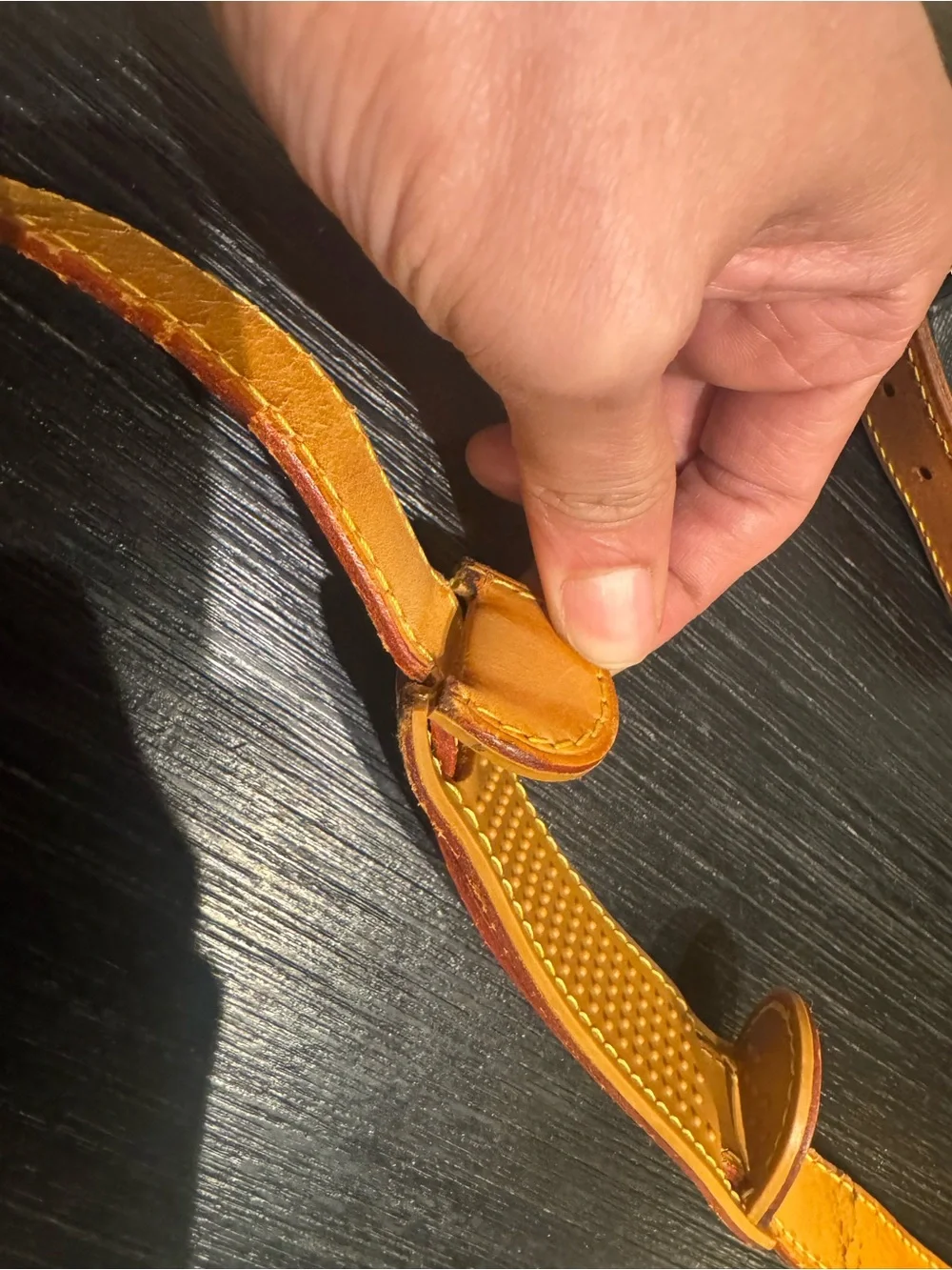 Louis Vuitton Keepall Leather Adjustable Shoulder Strap